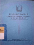 LEMBARAN DAERAH KABUPATEN DAERAH TINGKAT II PEKALONGAN NOMOR 6 TAHUN 1997 SERI D NO. 6