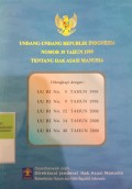 UNDANG-UNDANG RI NOMOR 39 TAHUN 1999 TENTANG HAK ASASI MANUSIA