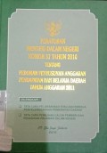 PERATURAN MENTERI DALAM NEGERI NOMOR 37 TAHUN 2010 TENTANG PEDOMAN PENYUSUNAN ANGGARAN PENDAPATAN DAN BELANJA DAERAH TAHUN ANGGARAN 2011