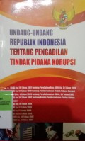 UNDANG-UNDANG RI TENTANG PENGENDALIAN TINDAK PIDANA KORUPSI. UU RI NOMOR 20 TAHUN 2001 TENTANG PERUBAHAN ATAS UU RI NOMOR 31 TAHUN 1999. UU RI NOMOR 31 TAHUN 1999 TENTANG PEMBERANTASAN TINDAK PIDANA KORUPSI. PERPU NOMOR 4 TAHUN 2009 TENTANG PERUBAHAN ATAS UU NOMOR 30 TAHUN 2002 TENTANG KOMISI PEMBERANTASAN TINDAK PIDANA KORUPSI. UU RI NOMOR 28 TAHUN 1999. UU RI NOMOR 07 TAHUN 2006. PP RI NOMOR 71 TAHUN 2000. PP RI NOMOR 63 TAHUN 2006. KEPRES NOMOR 09 TAHUN 2007. KEPRES NOMOR 10 TAHUN 2007