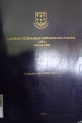 LAPORAN KETERANGAN PERTANGGUNGJAWABAN ( LKPJ ) TAHUN 2008 KABUPATEN PURBALINGGA
