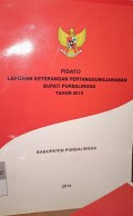 PIDATO LAPORAN KETERANGAN PERTANGGUNGJAWABAN TAHUN 2013 KABUPATEN PURBALINGGA