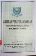 ABSTRAK PERATURAN DAERAH KABUPATEN PURBALINGGA TAHUN 2007