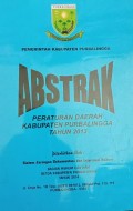 ABSTRAK PERATURAN DAERAH KABUPATEN PURBALINGGA TAHUN 2013