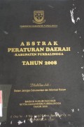 ABSTRAK PERATURAN DAERAH KABUPATEN PURBALINGGA TAHUN 2008