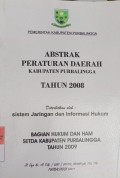 ABSTRAK PERATURAN DAERAH KABUPATEN PURBALINGGA TAHUN 2008