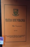 PERATURAN BUPATI PURBALINGGA NOMOR 71 TAHUN 2018 TANGGAL 20 SEPTEMBER 2018 TENTANG POLA TANAM DAN RENCANA TATA TANAM PADA DAERAH IRIGASI KABUPATEN PURBALINGGA MASA TANAM TAHUN 2018-2019