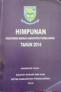 HIMPUNAN PERATURAN DAERAH KABUPATEN PURBALINGGA TAHUN 2014