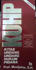 KITAB UNDANG-UNDANG HUKUM PIDANA (KUHP)
